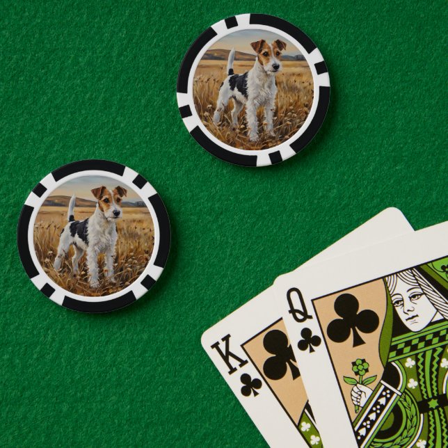 Fox Terrier Poker Chips (Poker Table (Double))