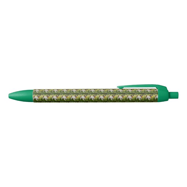 Fox Terrier With His Ball Pattern,  Blue Ink Pen (Top)