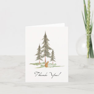 Fox Thank You Card