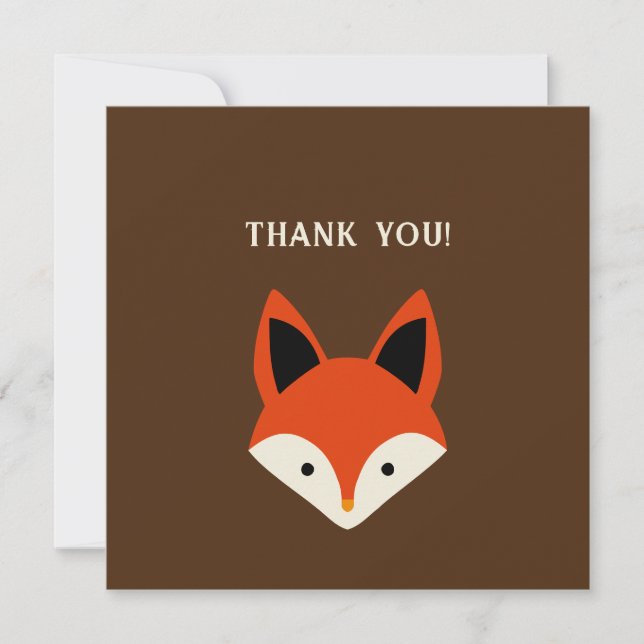 Fox Thank You Invitation (Front)
