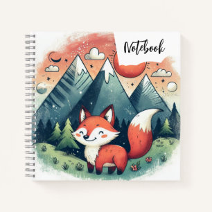 Fox & the Sunset Peaks – A Desert Tale for kids Notebook