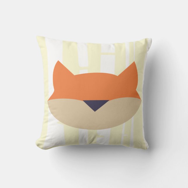 Fox Throw Pillow (Front)