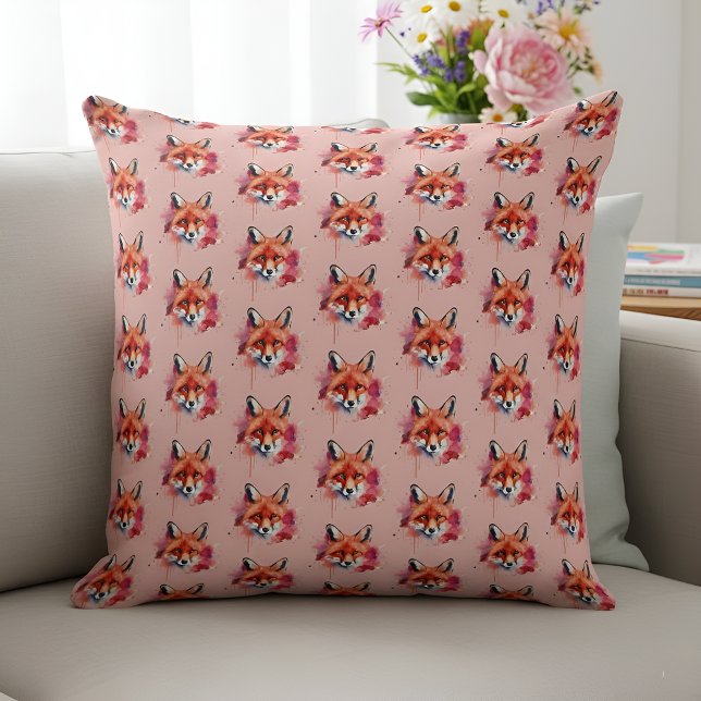 Fox Throw Pillow (Creator Uploaded)
