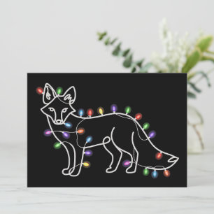 Fox Tree Christmas Xmas Pet Animal Lover Gifts Holiday Card