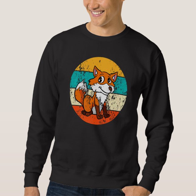 Fox Vintage Retro Sweatshirt (Front)