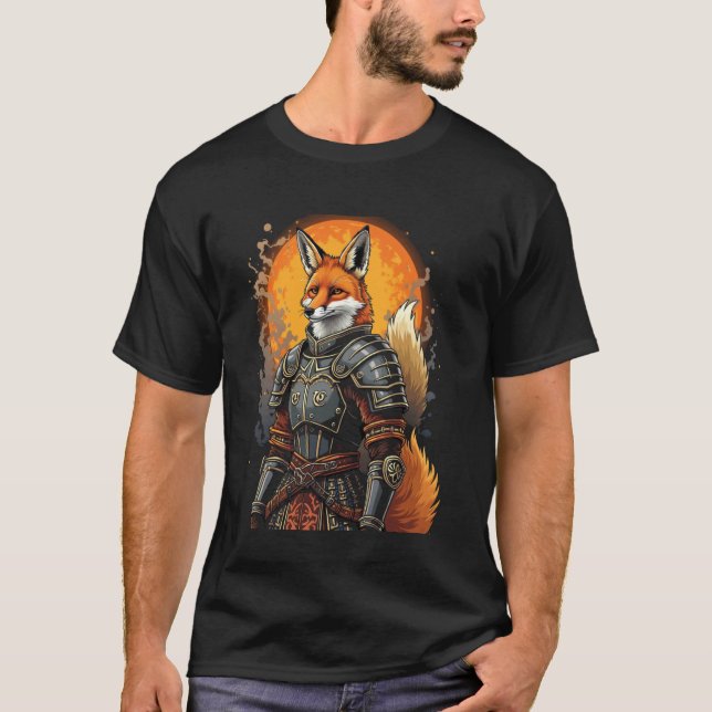 Fox Warrior Fantasy T-Shirt (Front)