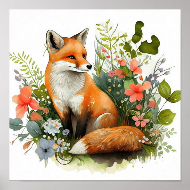 FOX Watercolor Poster (Front)