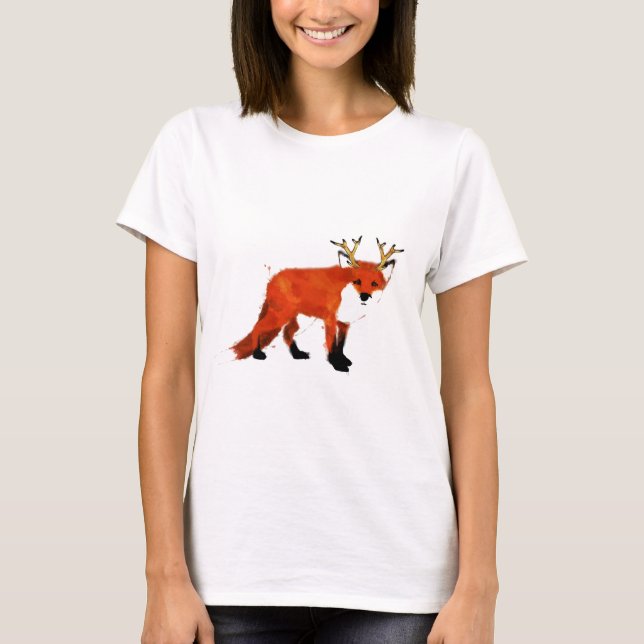 Fox Watercolour T-Shirt (Front)