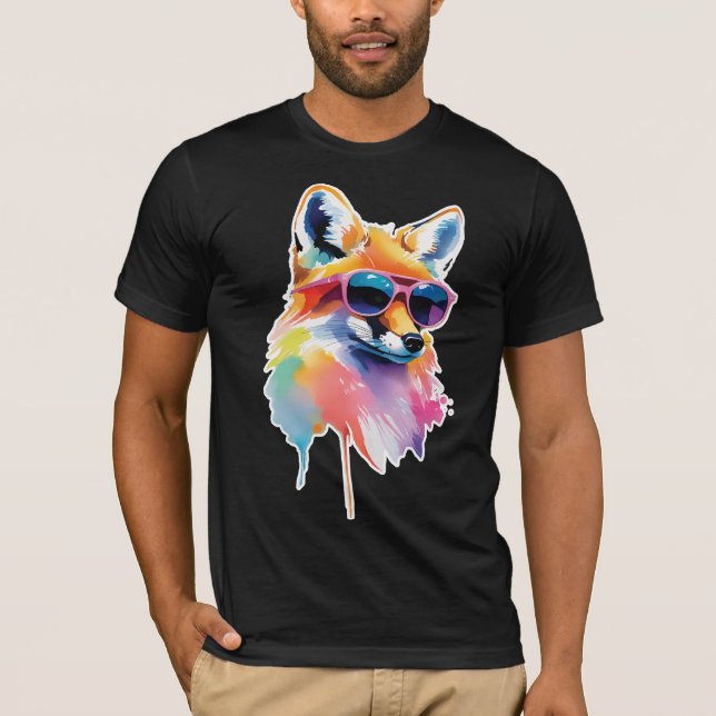 fox wearing glasses T-Shirt (Front)