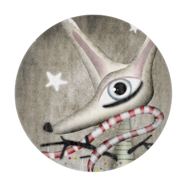 Fox Winter Scarf - Rupydetequila Art Cutting Board (Front)