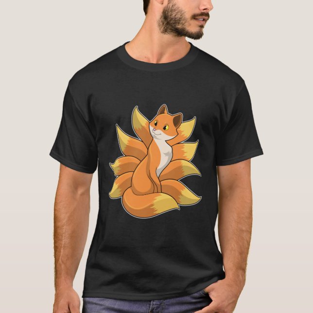 Fox with 9 Fox tails T-Shirt (Front)