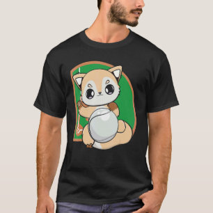 Fox With Baseball For Infielders Outfielders Catch T-Shirt