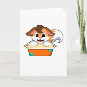 Fox with Box Card