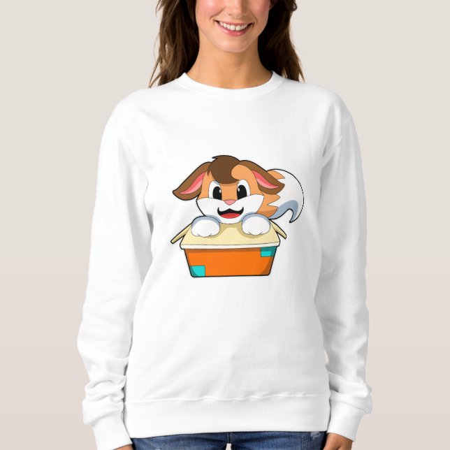Fox with Box Sweatshirt (Front)