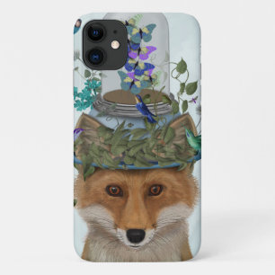 Fox with Butterfly Bell Jar Case-Mate iPhone Case