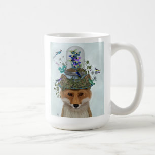 Fox with Butterfly Bell Jar Coffee Mug