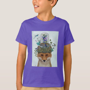 Fox with Butterfly Bell Jar T-Shirt