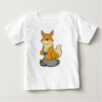 Fox with Coffee cup