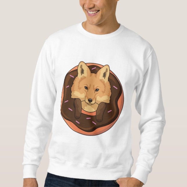 Fox with Doughnut Sweatshirt (Front)
