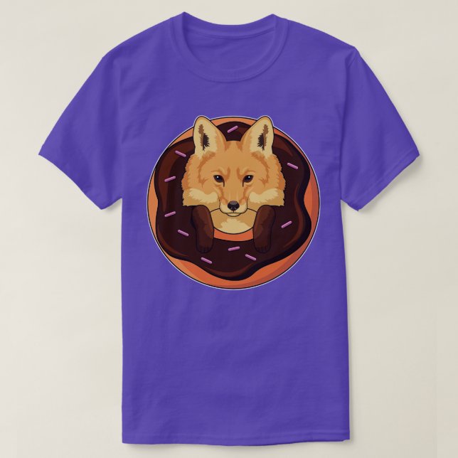 Fox with Doughnut T-Shirt (Design Front)