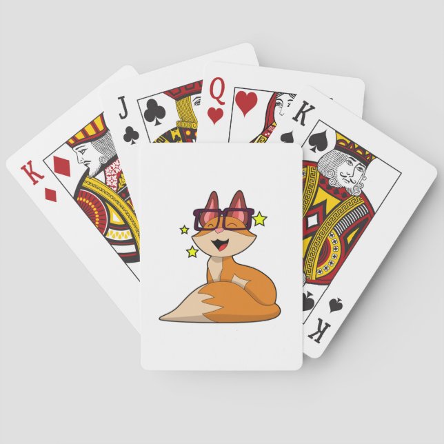 Fox with Glasses Playing Cards (Back)