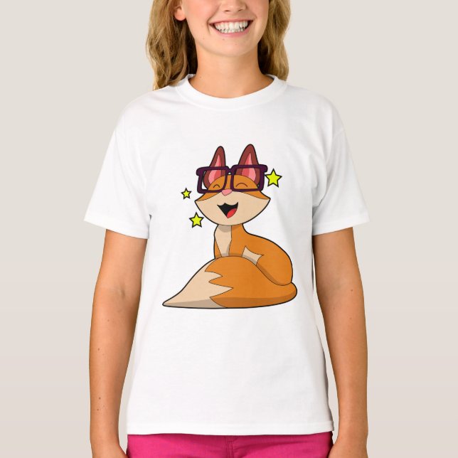 Fox with Glasses T-Shirt (Front)