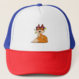 Fox with Glasses Trucker Hat