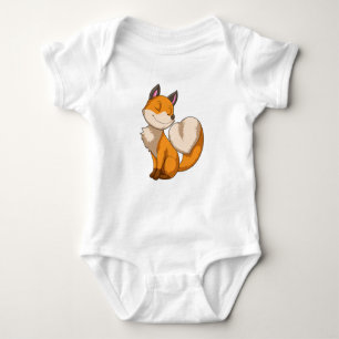 Fox with Heart Baby Bodysuit
