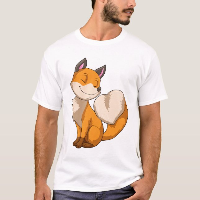 Fox with Heart T-Shirt (Front)