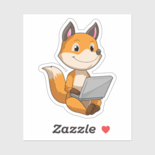 Fox with Laptop