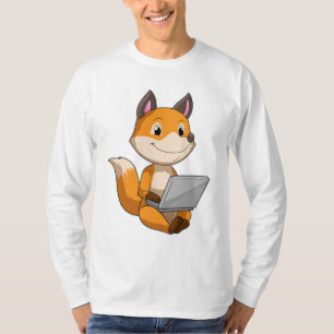 Fox with Laptop T-Shirt