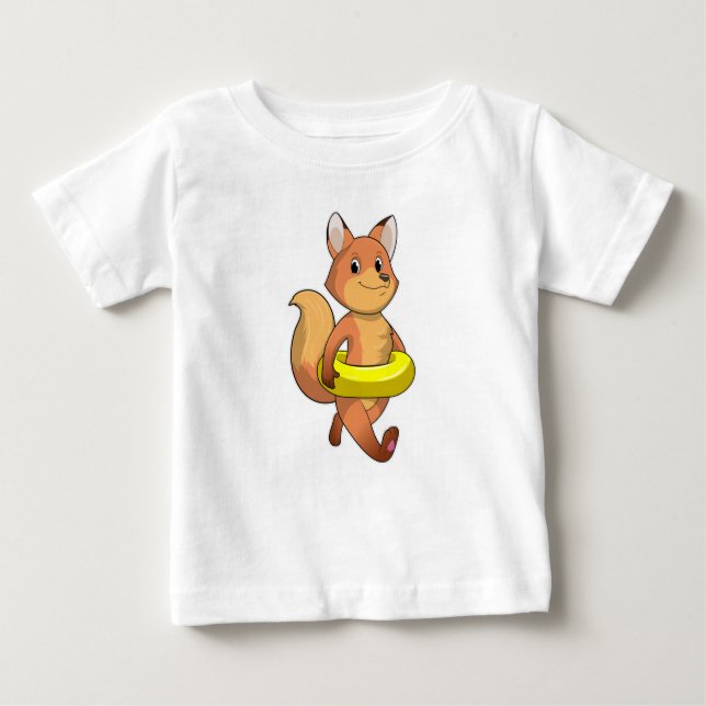 Fox with Lifebuoy Baby T-Shirt (Front)