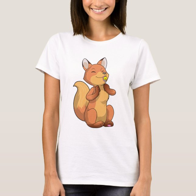 Fox with Lollipop T-Shirt (Front)