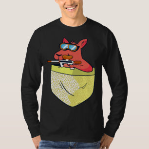 Fox With Marker In The Chest Pocket  Fox Paintball T-Shirt