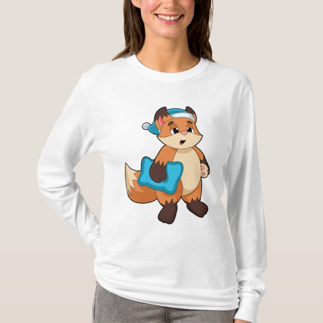 Fox with Nightcap T-Shirt (Front)
