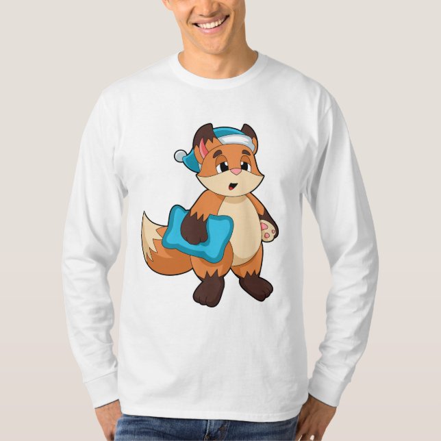 Fox with Nightcap T-Shirt (Front)