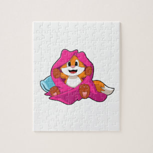 Fox with Pillow and Blanket Jigsaw Puzzle