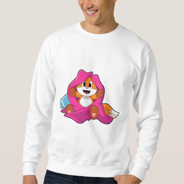 Fox with Pillow and Blanket Sweatshirt (Front)