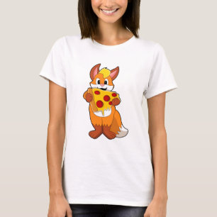 Fox with Pizza T-Shirt
