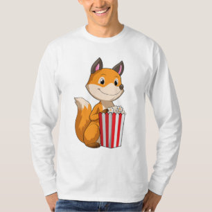 Fox with Popcorn T-Shirt