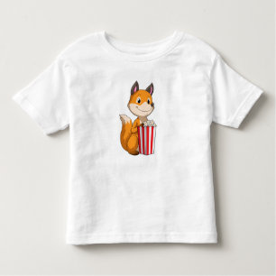 Fox with Popcorn Toddler T-Shirt