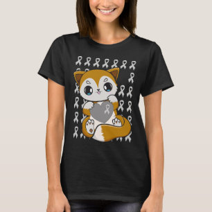 Fox With Ribbon For Dyslexia Awareness  T-Shirt