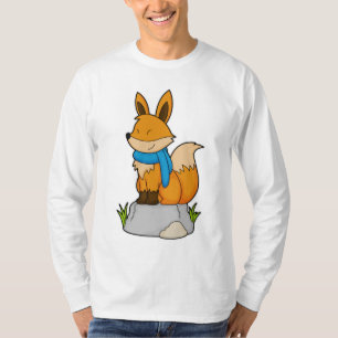 Fox with Scarf on Rock T-Shirt