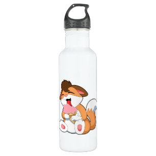 Fox with Strawberry Ice cream 710 Ml Water Bottle