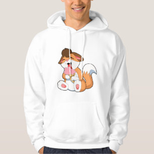 Fox with Strawberry Ice cream Hoodie