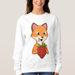 Fox with Strawberry Sweatshirt