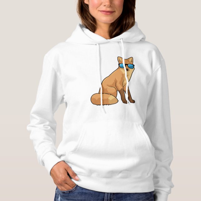 Fox with Sunglasses Hoodie (Front)