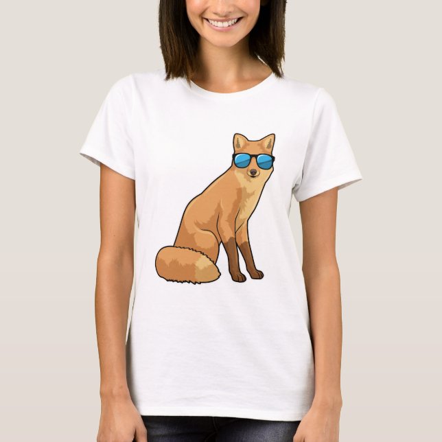 Fox with Sunglasses T-Shirt (Front)