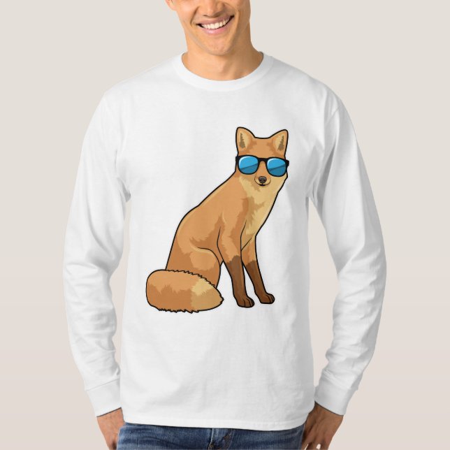 Fox with Sunglasses T-Shirt (Front)