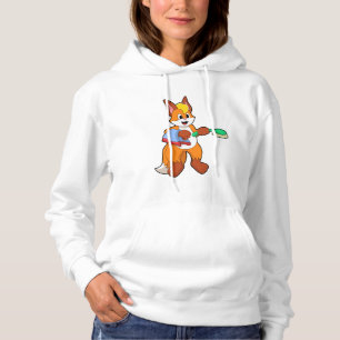 Fox with Towel & Brush Hoodie